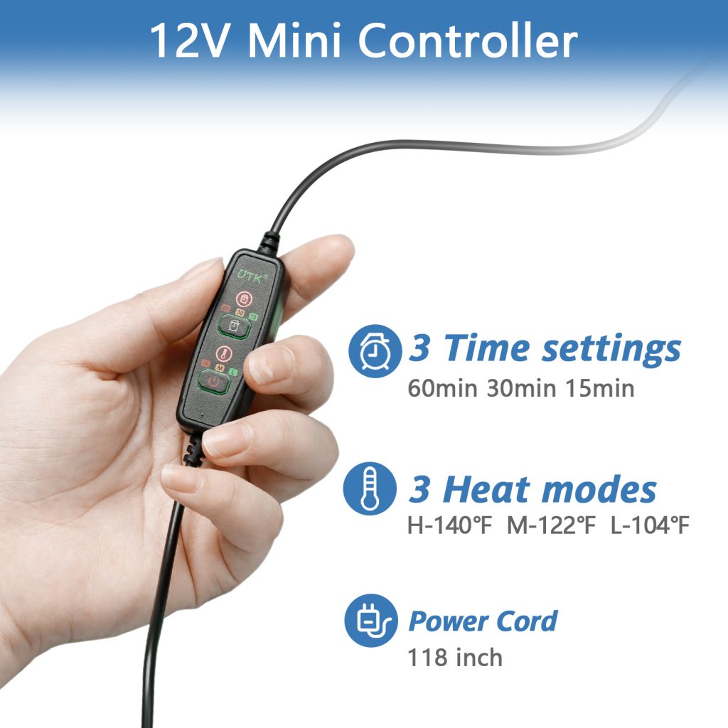 UTK Heated Neck Wrap with tourmaline beads for Neck Pain Relief