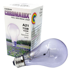 chromalux 75 W Clear Full spectrum bulb