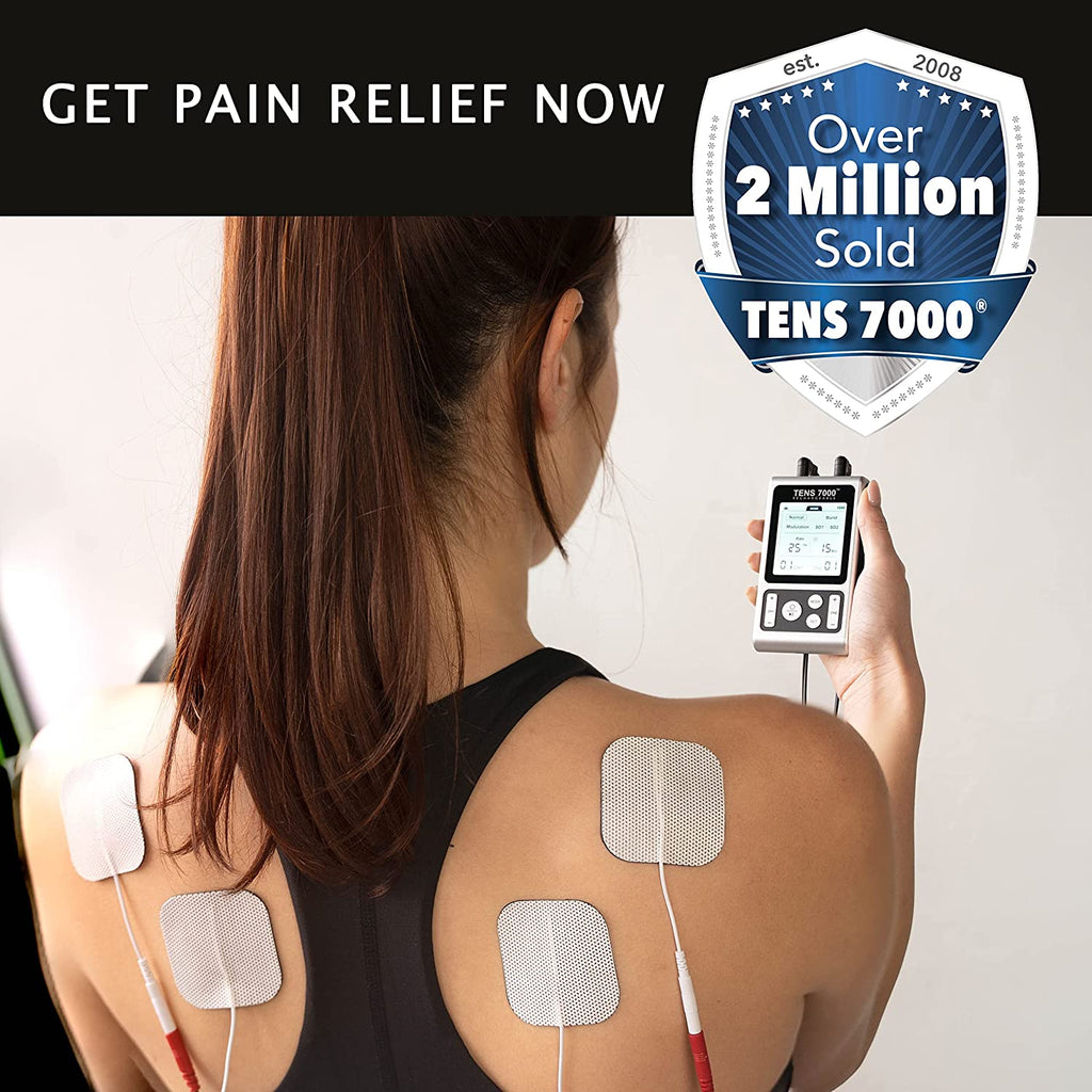 TENS 7000 TENS Unit and EMS Muscle Stimulator, 2 Channel