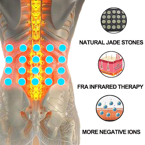 UTK Infrared Jade Heating Waist Wrap for Lower Back Pain