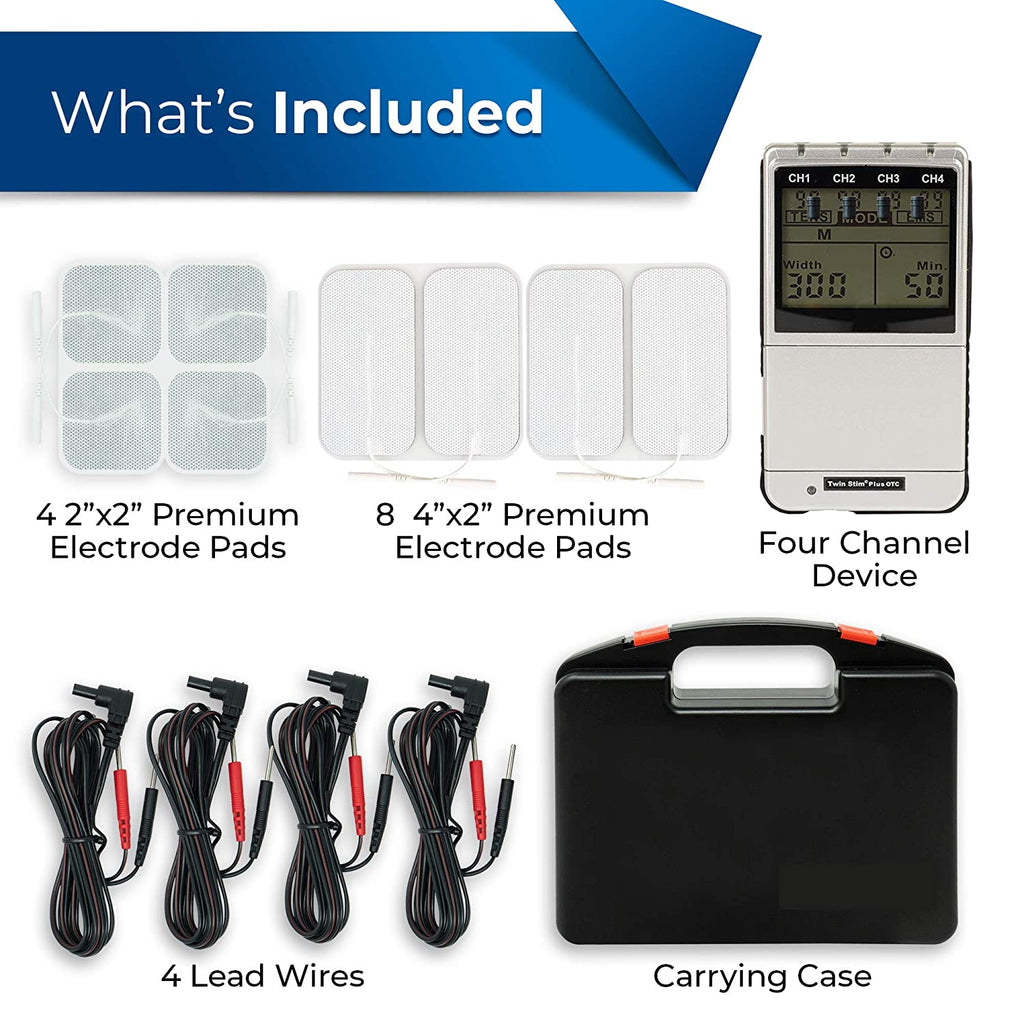 TWIN STIM PLUS TENS UNIT AND EMS MUSCLE STIMULATOR – True Sun LLC