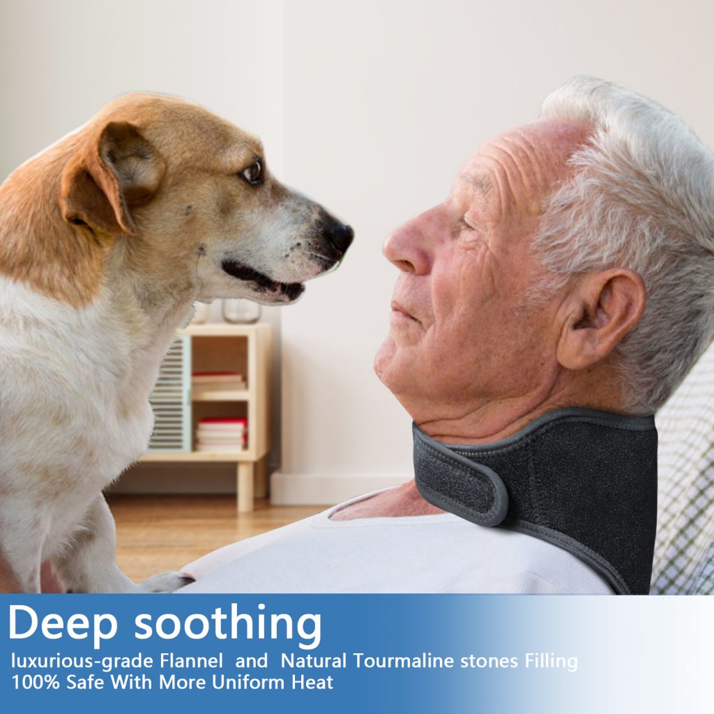 UTK Heated Neck Wrap with tourmaline beads for Neck Pain Relief