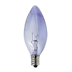 B10 Clear – Candelabra Base 25, 40 & 60W Chromalux® Full Spectrum Incandescent Chandelier Bulb