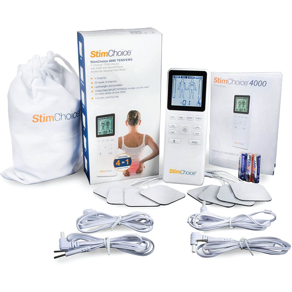 STIMCHOICE 4000 TENS UNIT AND EMS MUSCLE STIMULATOR – True Sun LLC