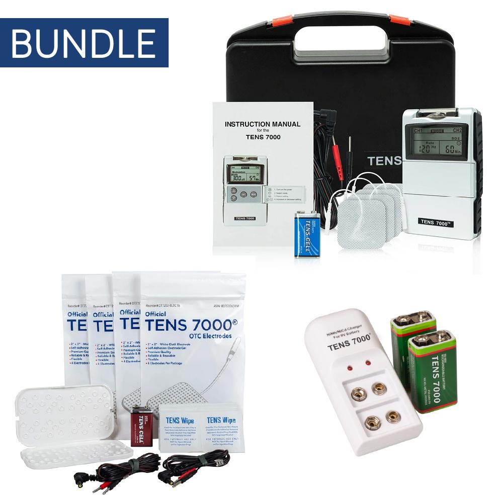 TENS 7000 COMPLETE PAIN RELIEF BUNDLE