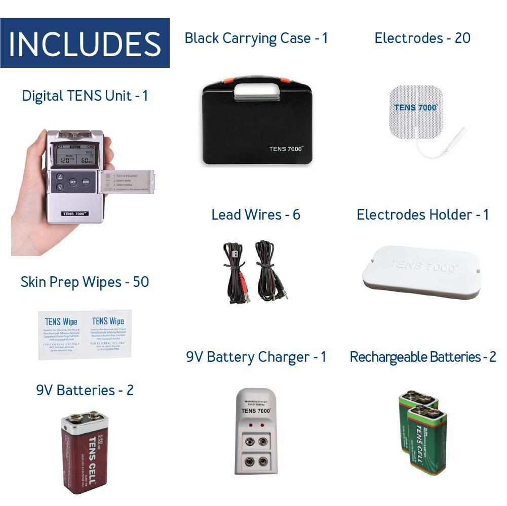 TENS 7000 COMPLETE PAIN RELIEF BUNDLE