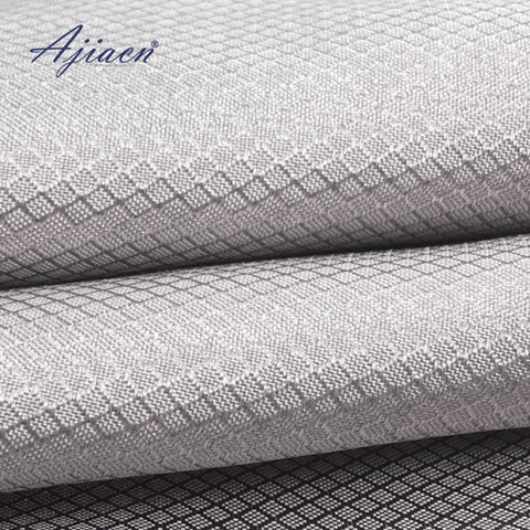 Ajiacn anti-electromagnetic radiation 100% silver fiber plaid cloth 5g communication EMF shielding clothing silver fiber cloth