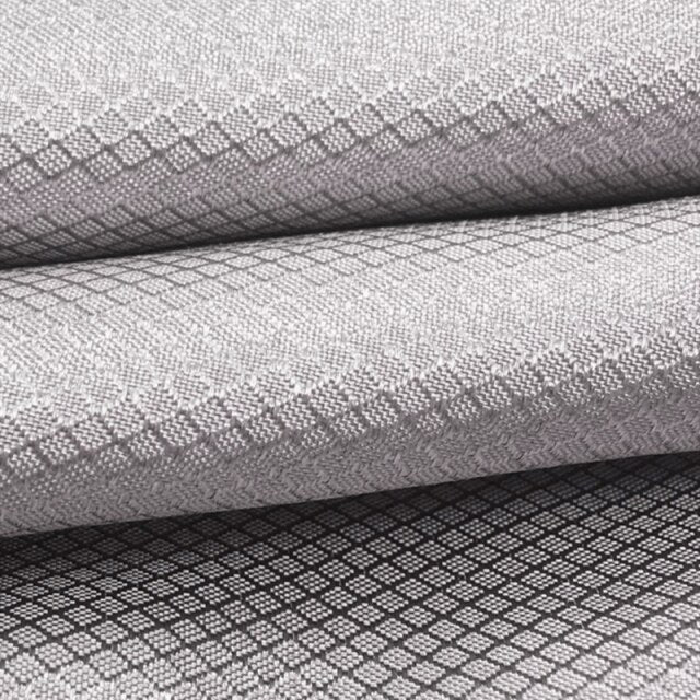 Ajiacn anti-electromagnetic radiation 100% silver fiber plaid cloth 5g communication EMF shielding clothing silver fiber cloth